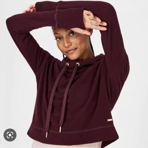 Sweaty Betty Escape Luxe Fleece Cropped Hoodie